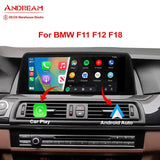 Andream 10.25"  Wireless CarPlay Android Auto Car Multimedia For BMW Series 5 F10 F11 F18 CIC NBT Head Unit Video Touch Display Screen.