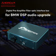 Andream Digital Pre-Amplifier Fibre Optic Amplifier Adaptor Audio Upgrade Interface Ethernet For BMW DSP Audio Box MOST Systems Control Adjustments Car Stereo