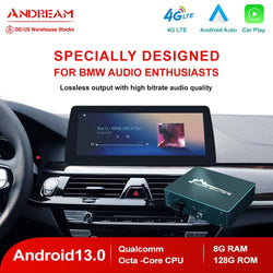 Android Auto Navigation BMW 1 3 5 6 7 Series X1 X3 X5 X6 CIC Systems Carplay Andream Android Touchscreen Display Upgrade With Fiber Decoder Box.