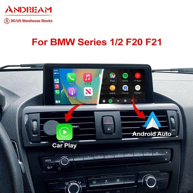 Andream 8.8 Inch Wireless CarPlay Android Auto Multimedia Car Dvd Player For BMW Series 1 2 F20 F21 2011-2017 Head Unit Touch Screen.