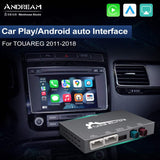 Andream Wireless Carplay Android Auto Interface Box Module For Volkswagen VW Golf Passat Lingdu Tiguan Teramont 2014-2018 Navigation MMI MIB System.