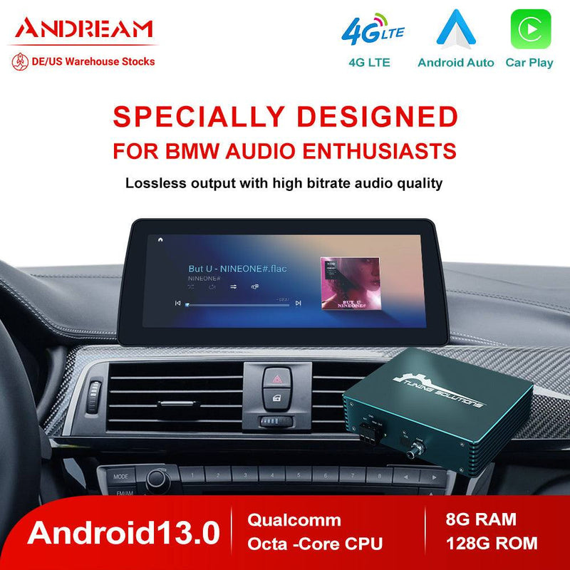 Andream Android Touchscreen Player Upgrade Solutions For BMW 12 3 4 5 6 7 Series X1 X3 X5 X7 NBT System Infotainment DSP Digital Audio Decoder Carplay