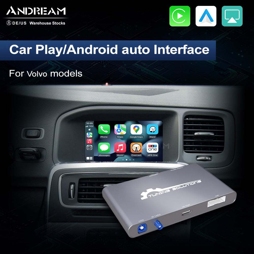 Andream Wireless Carplay OEM Adapter Dongle Car Box Android Auto Interface Module For Volvo XC60 XC70 XC90 S60 S80 S90 V60 V70