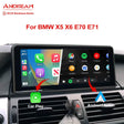 Andream 10.25" Wireless Apple CarPlay Android Auto Car Multimedia For BMW X5 X6 E70 E71 E72 Original CCC CIC 2007-2013 Head Unit Touch Screen.