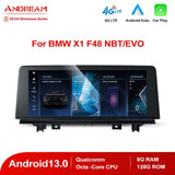 Car MultiMedia, Andream 10.25/12.3 Inchs Android 13.0 Qualcomm 8-core IPS For BMW X1 F48 NBT EVO Car Entertainment System Upgrade Aftermarket Screen