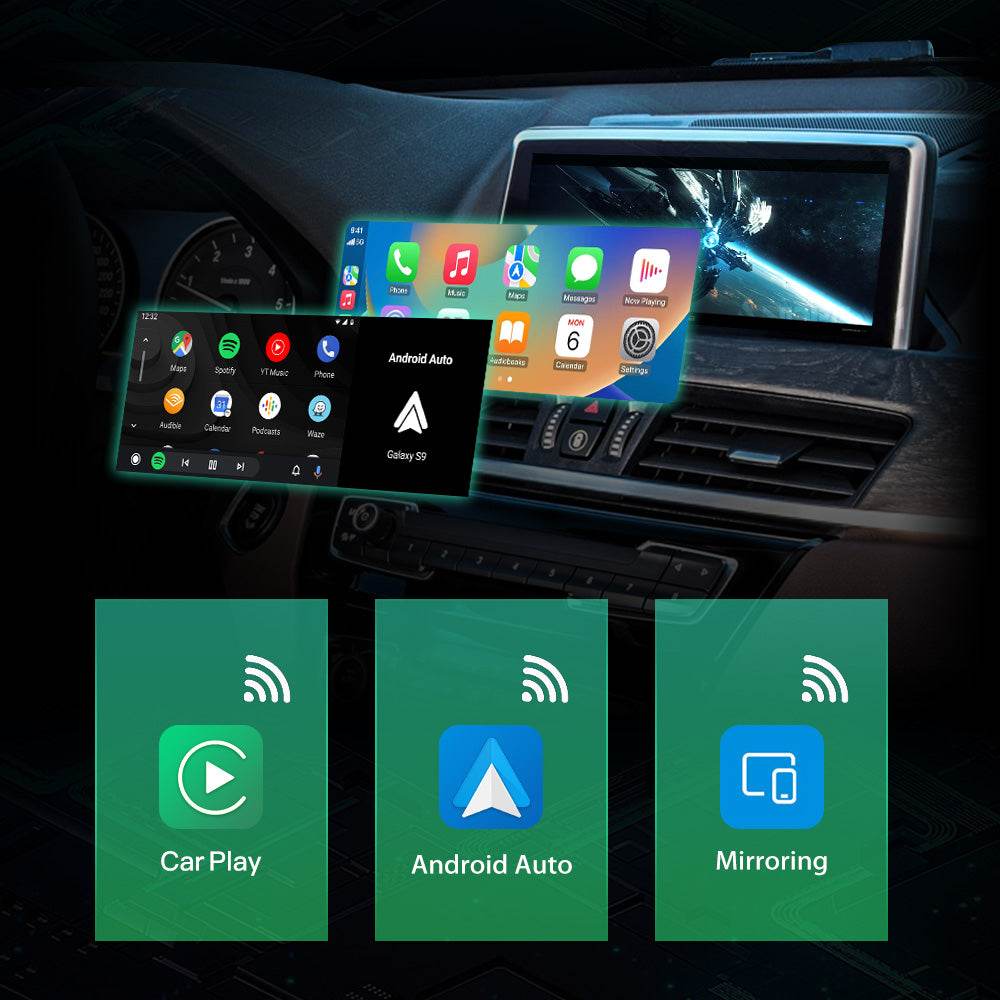 Andream Wireless CarPlay Android Auto MMI Prime For BMW CIC NBT EVO System Series 1 2 3 4 5 6 7 X1 X3 X4 X5 X6 X7 Mini I3 I8 GPS Navigation Kit.