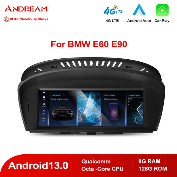 Andream 8.8" Android 13.0 8G+128G  Qualcomm Octa-core MultiMedia For BMW Series3 5 E60 E61 E62 E63 E64 M6 E90 E91 E92 E93 M3 GPS Navigation Head Unit