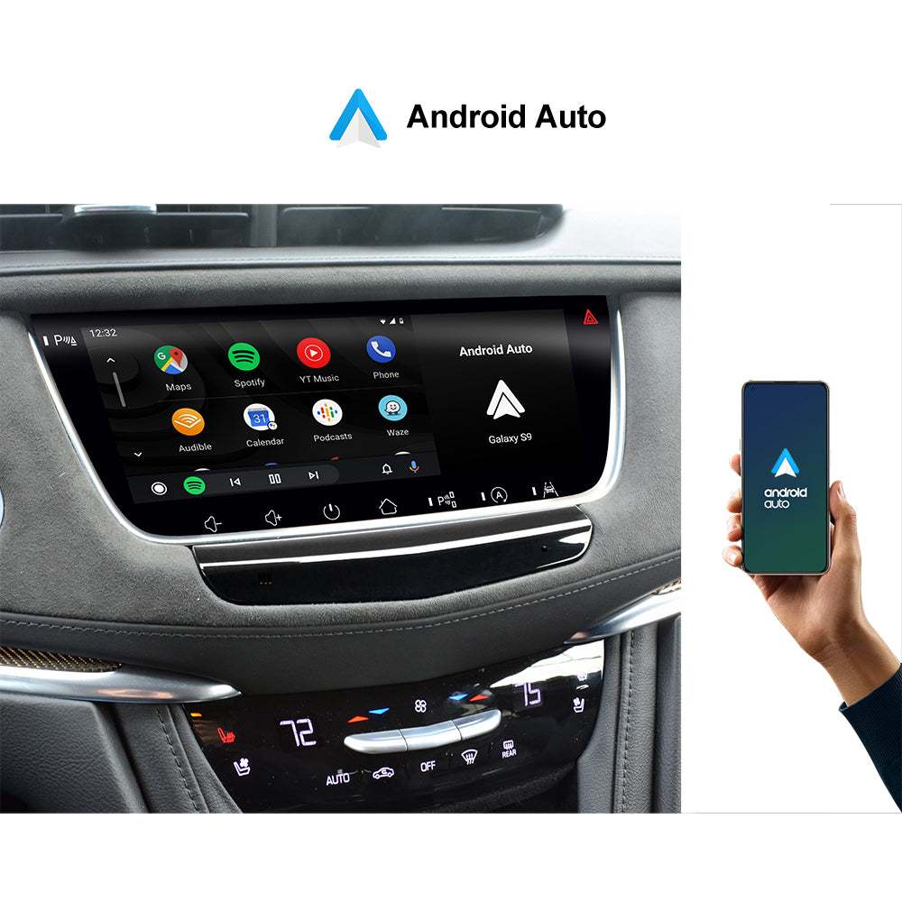 Andream 10.25 Inch Android 13.0 Wireless CarPlay Touch Screen Stereo Android Auto Autoaudio GPS Navi For Cadillac XT5 XT6 2016-2023 Car Radio.