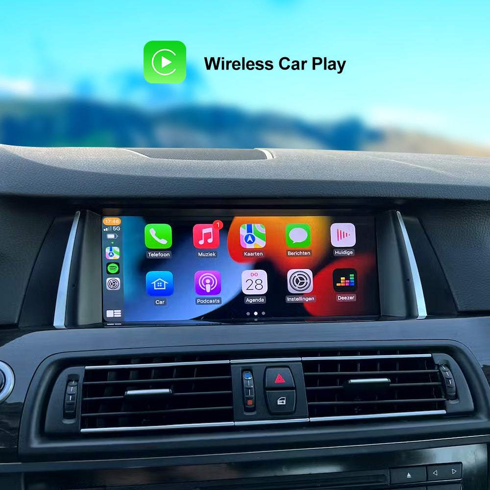 Andream 10.25"  Wireless CarPlay Android Auto Car Multimedia For BMW Series 5 F10 F11 F18 CIC NBT Head Unit Video Touch Display Screen.