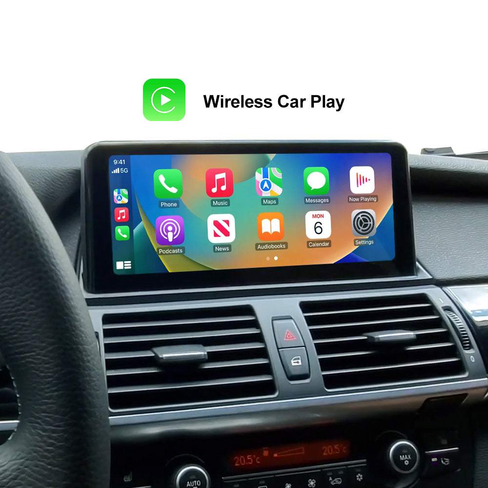 Andream 10.25" Wireless Apple CarPlay Android Auto Car Multimedia For BMW X5 X6 E70 E71 E72 Original CCC CIC 2007-2013 Head Unit Touch Screen.