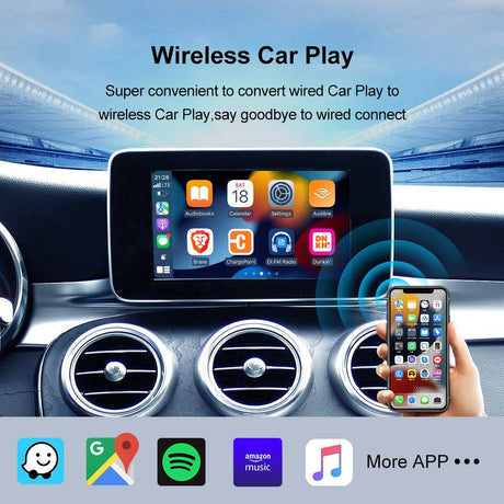 Andream Android 13 Carplay Ai Box With Wireless Android Auto Netflix YouTube Iptv 4+64G For VW Toyota Ford Mazda Volvo KIA BMW Audi Benz Streaming.