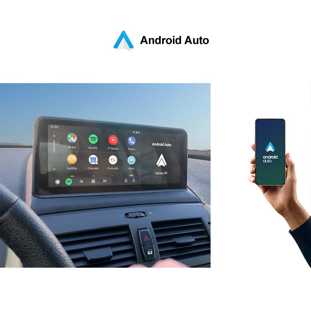 Andream 10.25" Wireless  CarPlay Android Auto For BMW X3 E83 2003-2010 Without Original Car System Multimedia Head Rear Camera Touch Screen.