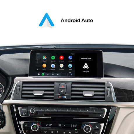 Andream Wireless CarPlay Android Auto MMI Prime For BMW CIC NBT EVO System Kit Upgrade With Electronic Rearview Mirror Blind Spot Camera Adapter