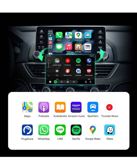 Andream Wireless Carplay Android Auto MMI Prime Retrofit Interface Ｍodule Box For Honda Judai Accord INSPIRE 2018-2021 USB Adapter.