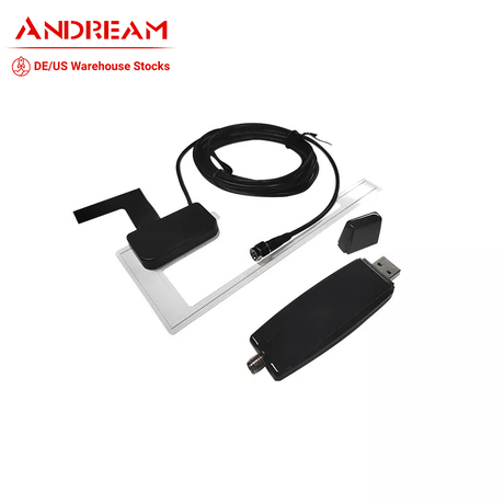 Andream Car DAB+ Tuner/Box for Android Car DVD USB Digital Audio Broadcasting Receiver with Antenna Works for Europe android.