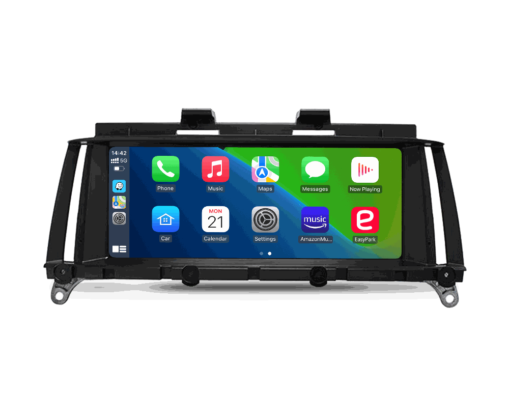 Andream 8.8" Wireless Apple CarPlay Android Auto Multimedia For BMW X3 F25 X4 F26 CIC NBT Touch Screen Wifi Bluetooth GPS Idrive Steering Wheel.