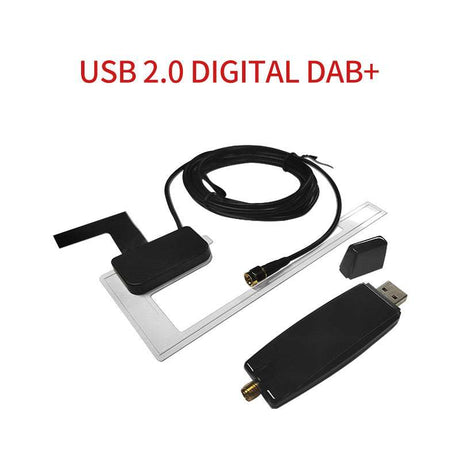 Andream Car DAB+ Tuner/Box for Android Car DVD USB Digital Audio Broadcasting Receiver with Antenna Works for Europe android.